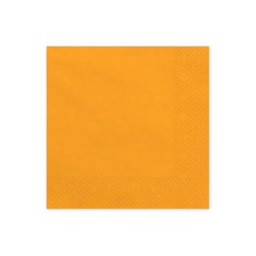 Picture of PAPER NAPKINS ORANGE 33X33CM - 20 PACK